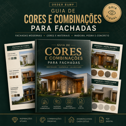 Guia de Cores e Combinações para Fachada