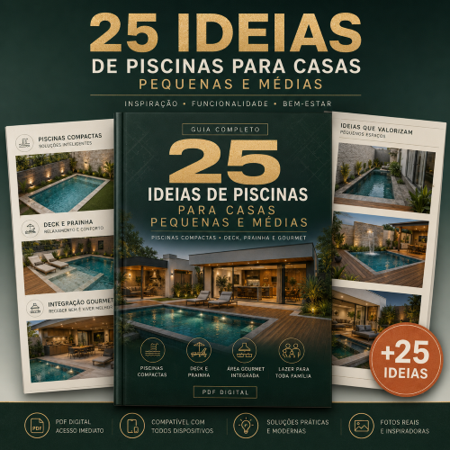 25 Ideias de Piscinas para Casas Pequena