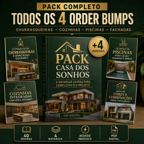 Pack Casa Completa — 4 Guias Extras