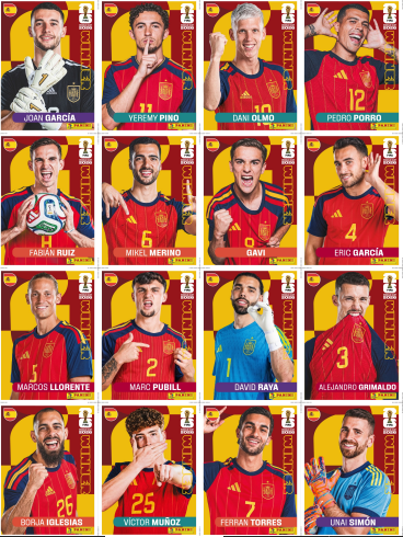 Figurinha Edição Campeões Espanha