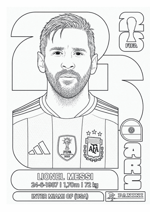 ÁLBUM COPA FIGURINHAS PARA COLORIR