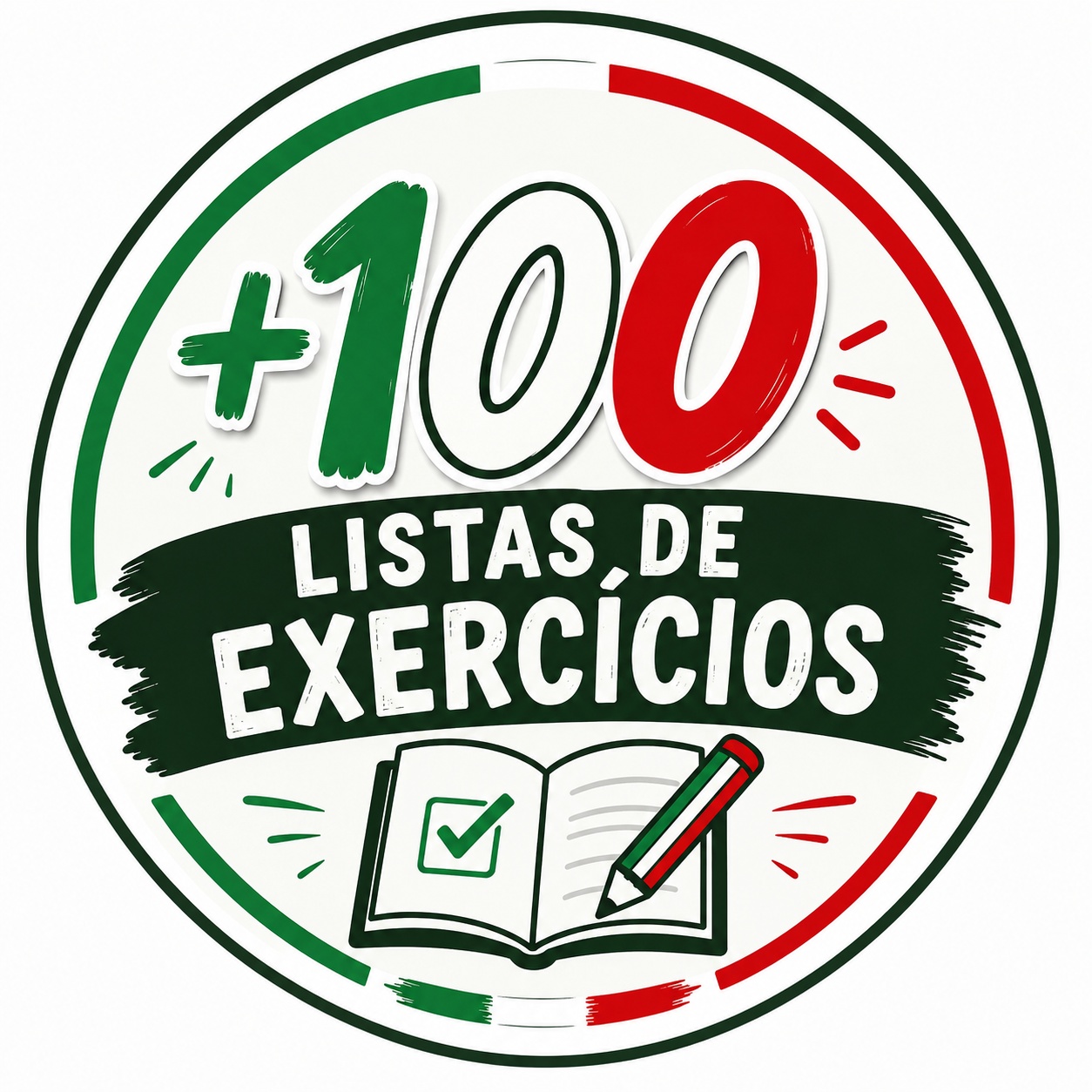 +100 Listas de exercícios 