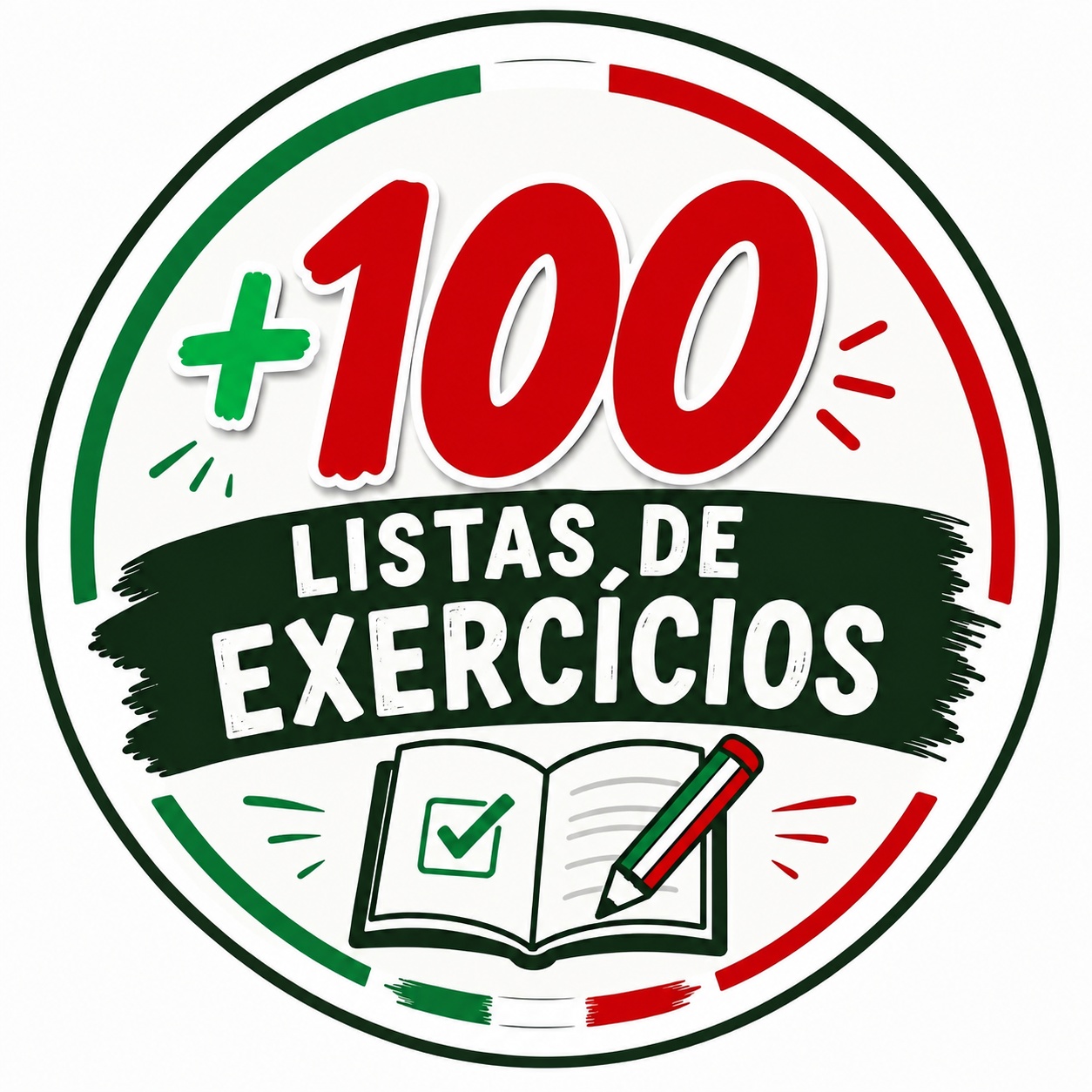 +100 listas de exercícios