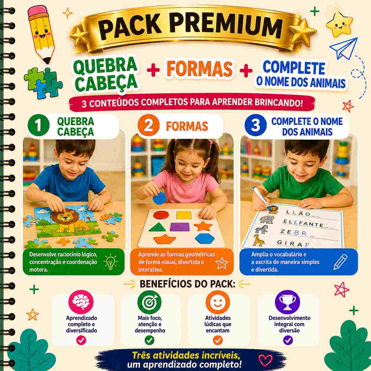 PACK PREMIUM Lógica e Associação