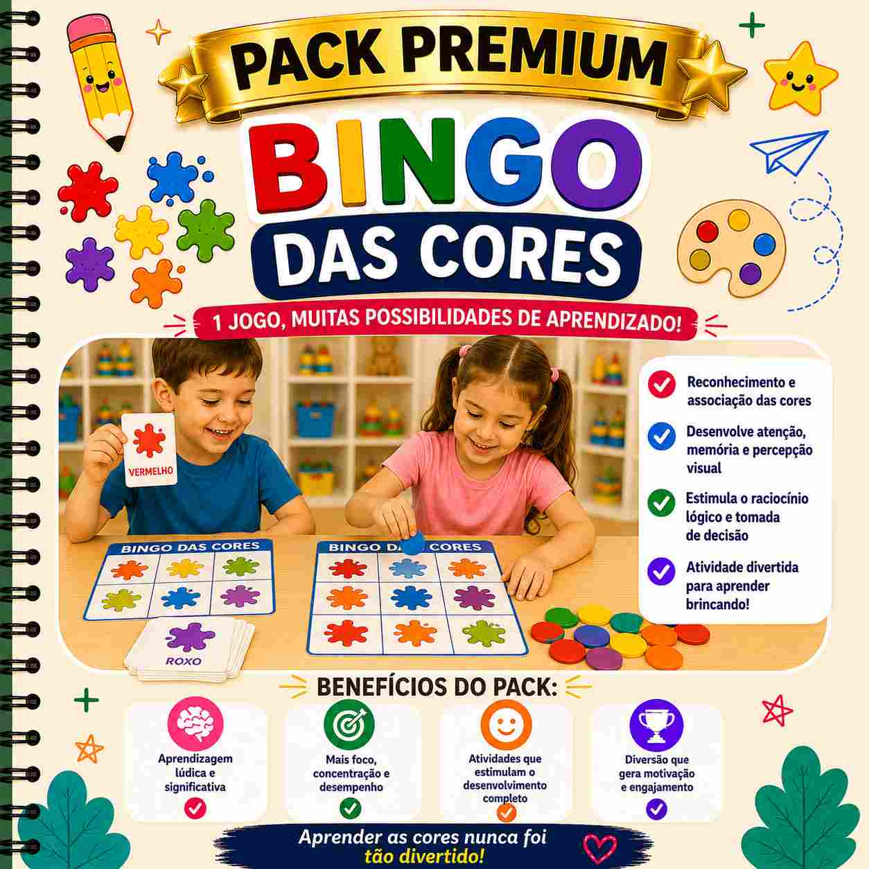 PACK PREMIUM bingo das cores