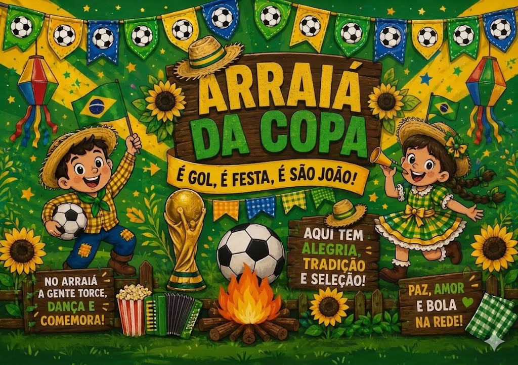 🌽⚽🇧🇷 MURAL JUNINO DA COPA 🇧🇷⚽🌽