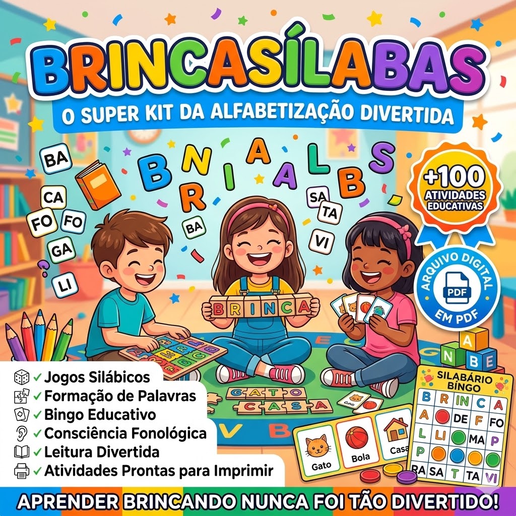 BrincaSílabas: Kit de Alfabetização