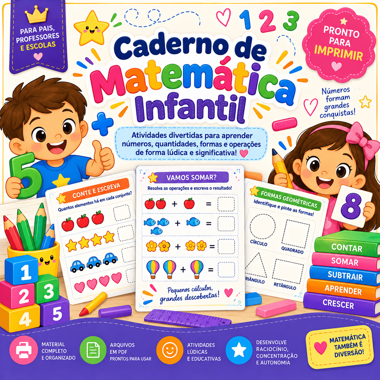Caderno de Matemática Infantil