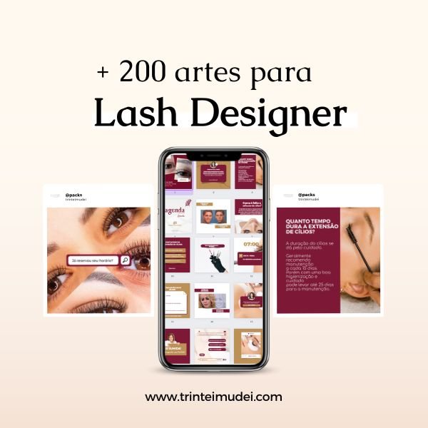 Pack de artes Lash designer de sobrancel