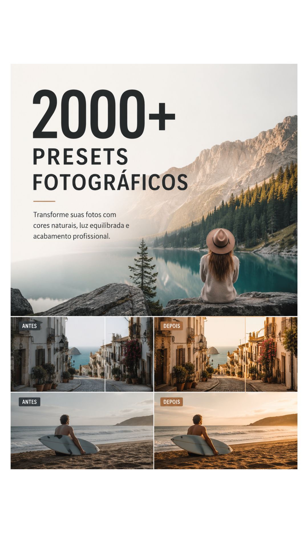 + 2000 Presets Fotografico