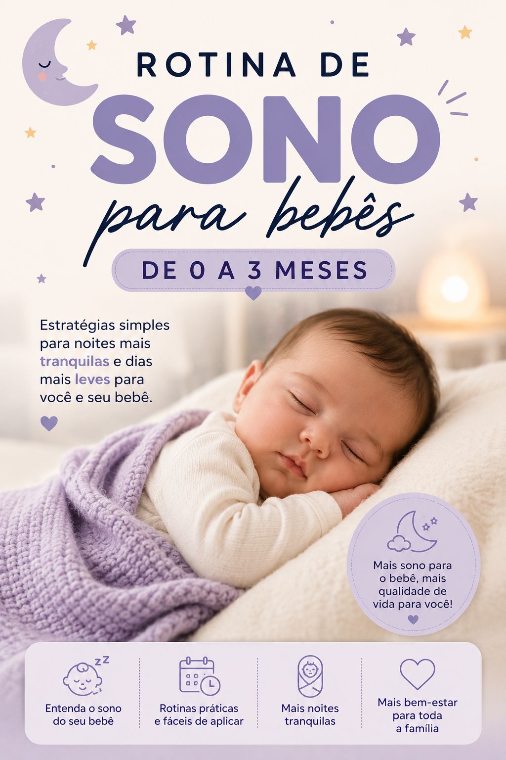 ROTINA DE SONO DOS BEBÊS DE 0 A 3 MESES