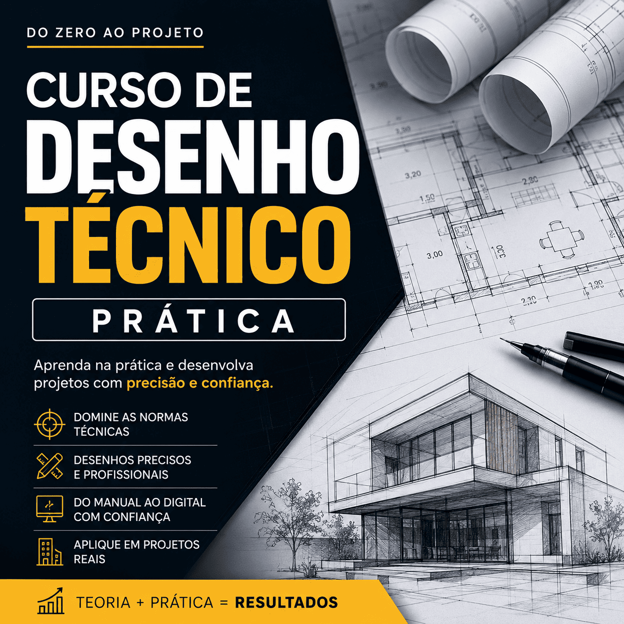 Curso de Desenhos Tecnicos; Prática