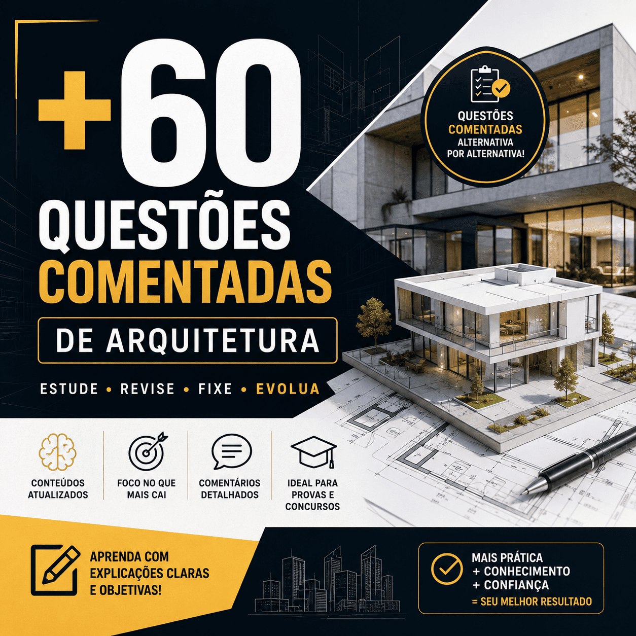 +60 Questões Comentadas de Arquitetura