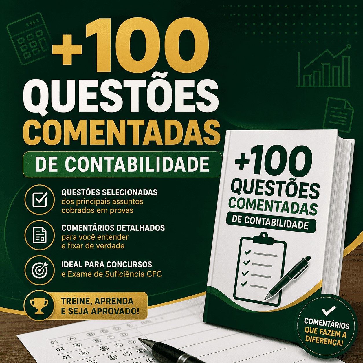 100 Questões Comentadas de Contabilidade