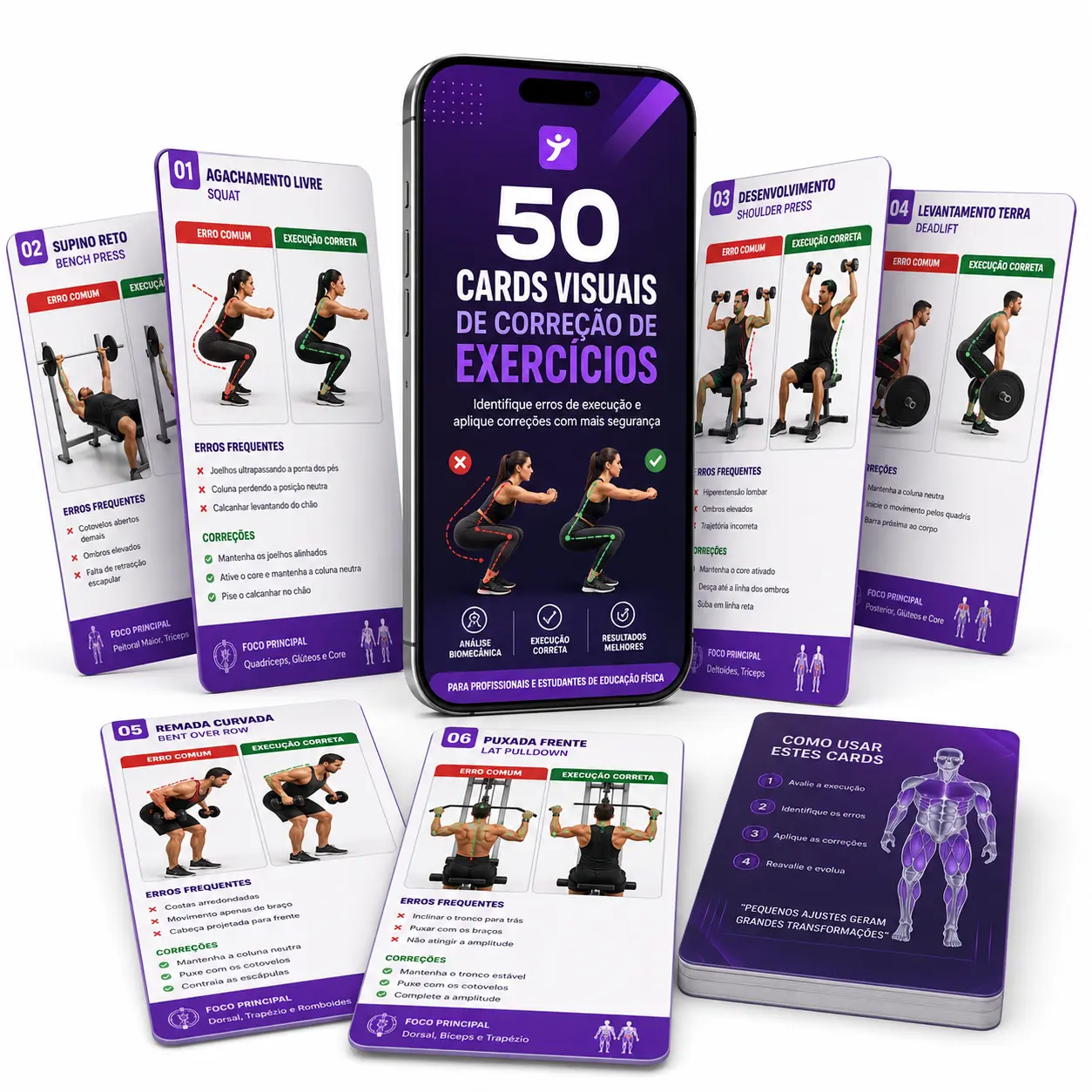 50 Cards Visuais de Correção-Exercícios
