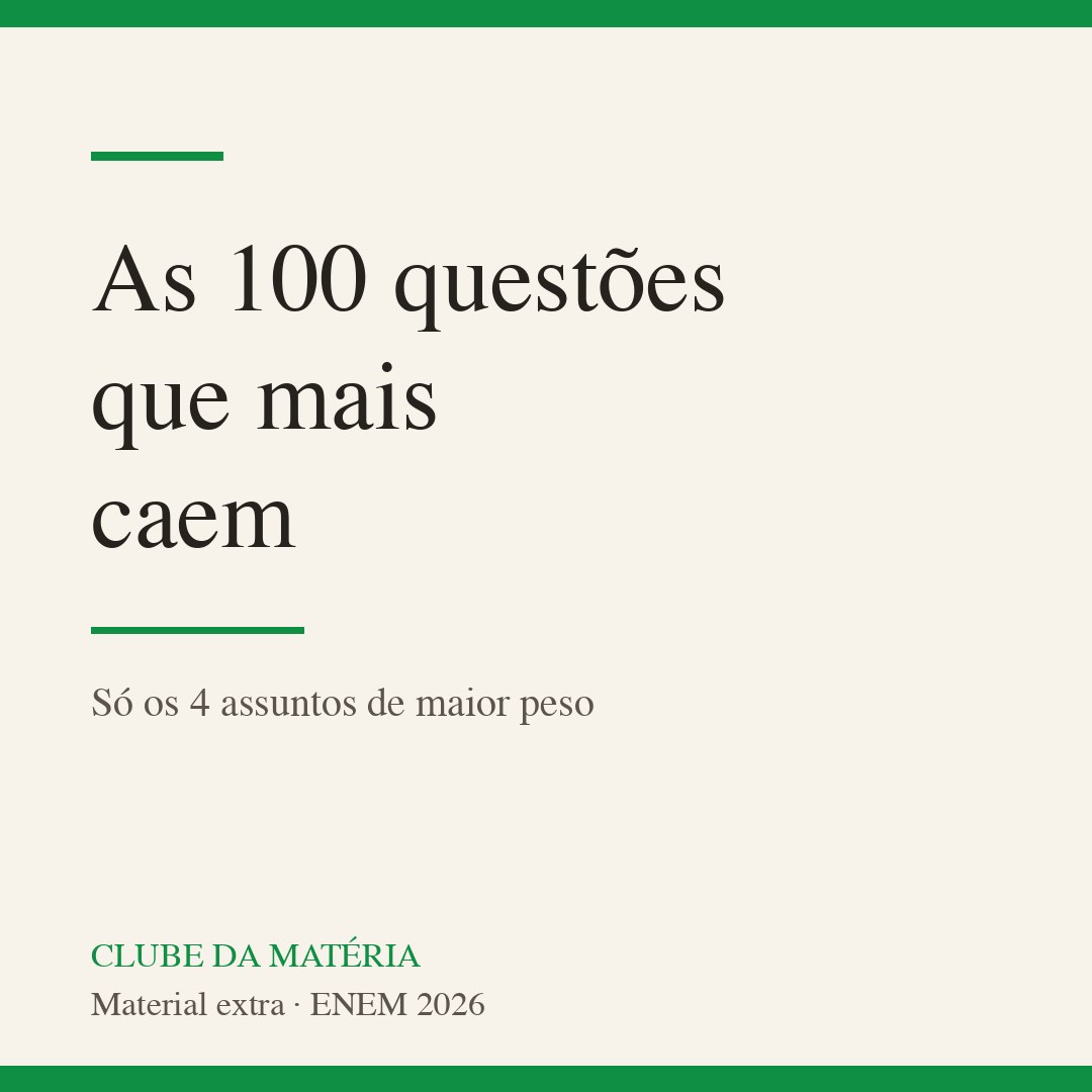As 100 questões que mais caem