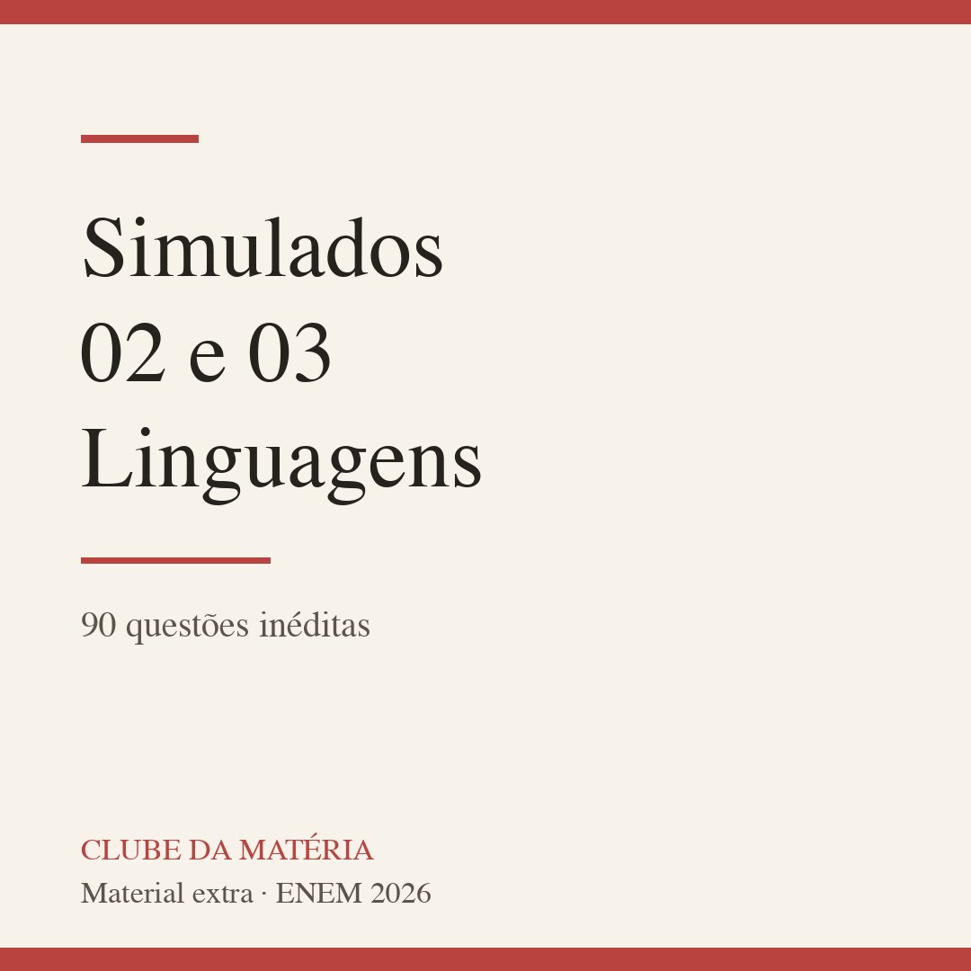 Simulados 02 e 03 de Linguagens