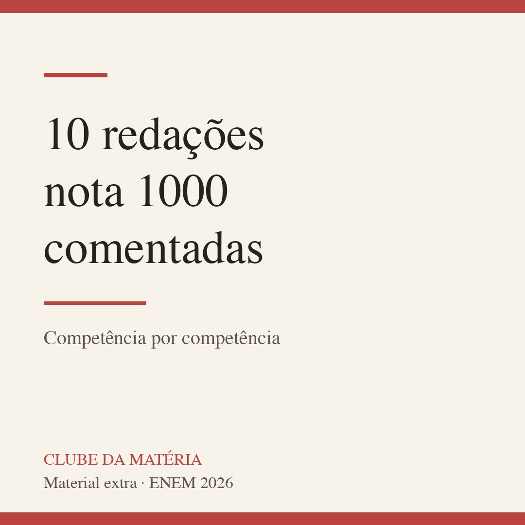 10 redações nota 1000 comentadas