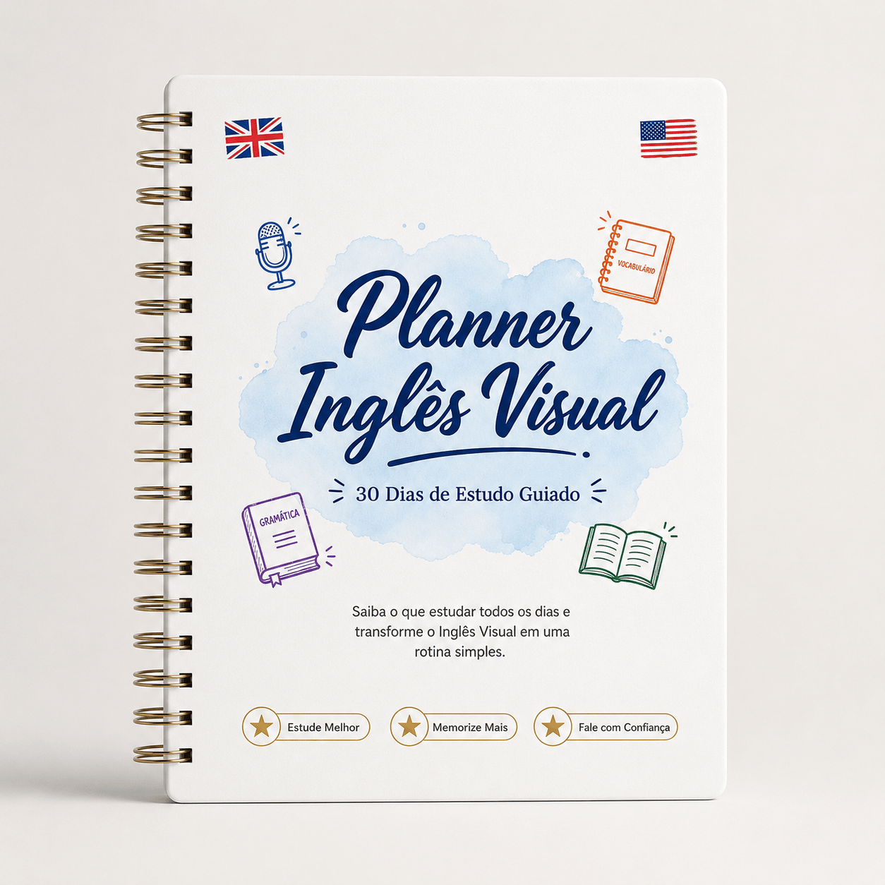 Planner inglês visual
