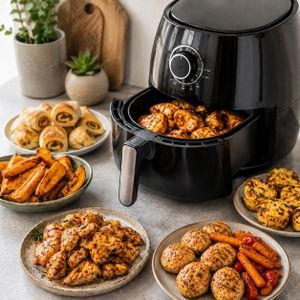 +60 Receitas Fitness para Air Fryer ⏱️