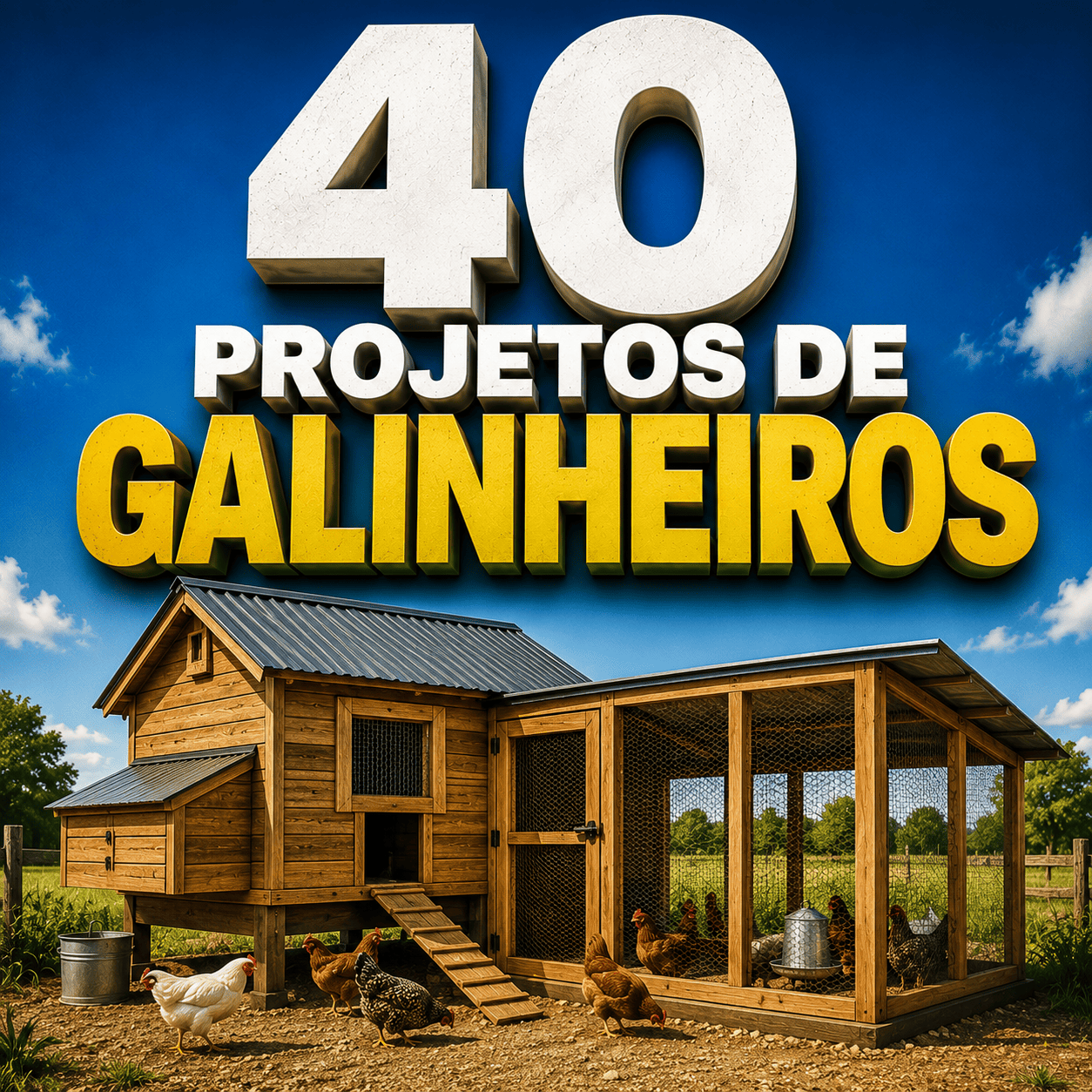 40 Projetos de Galinheiro