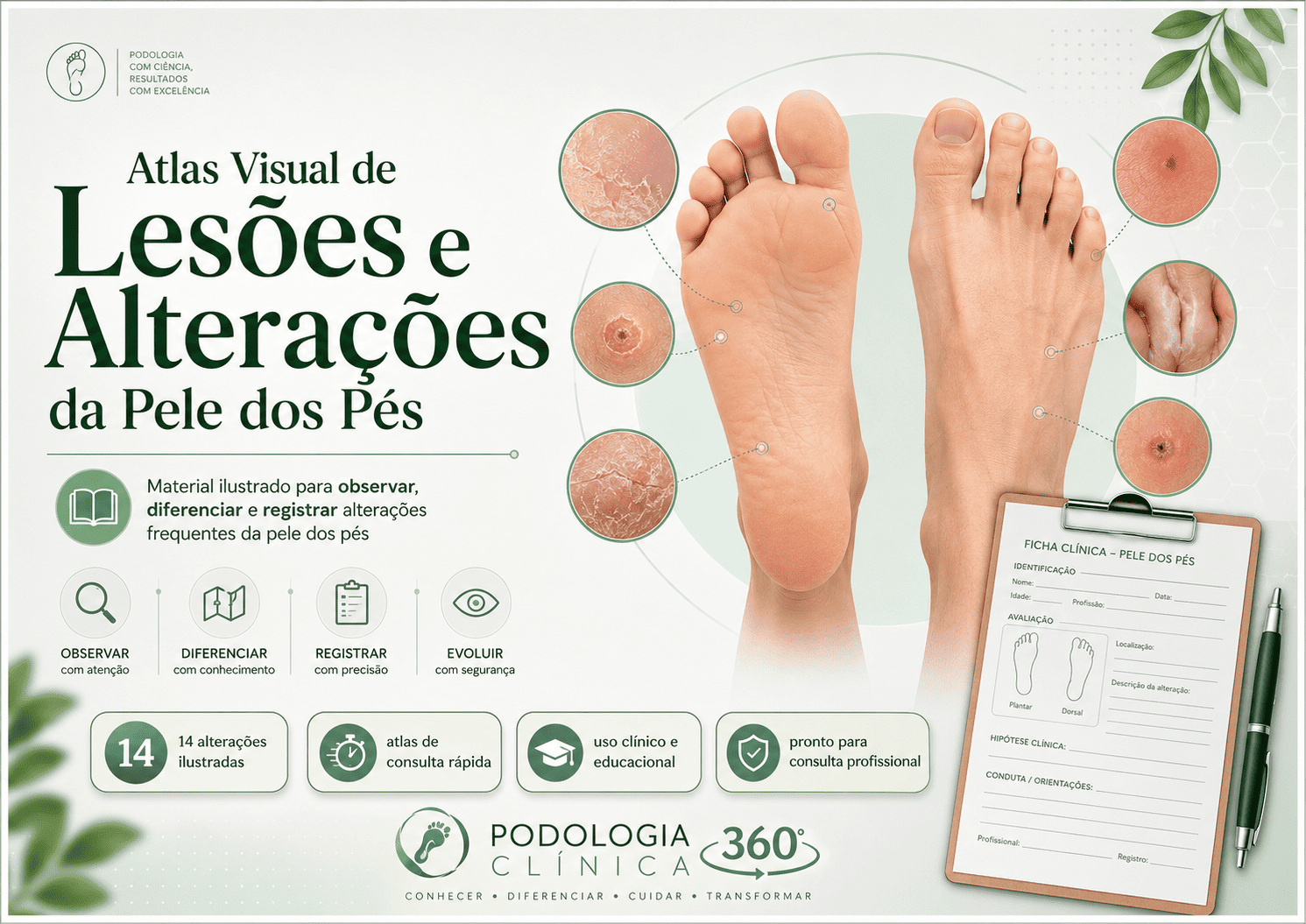 Atlas Clínico Visual da Pele dos Pés