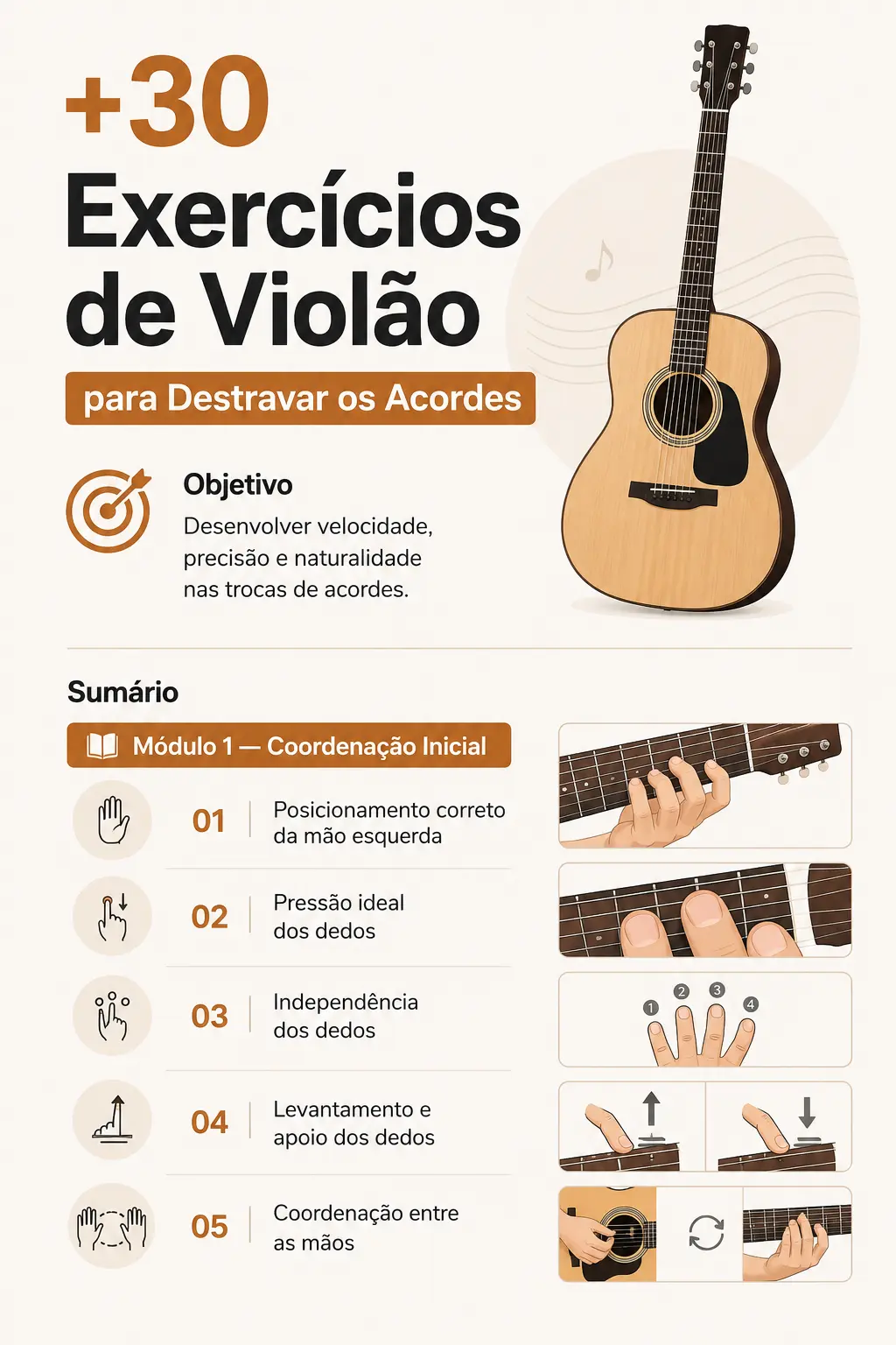 +30 Exercícios de Violão para Destravar