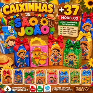 Kit +37 Caixinhas de São João