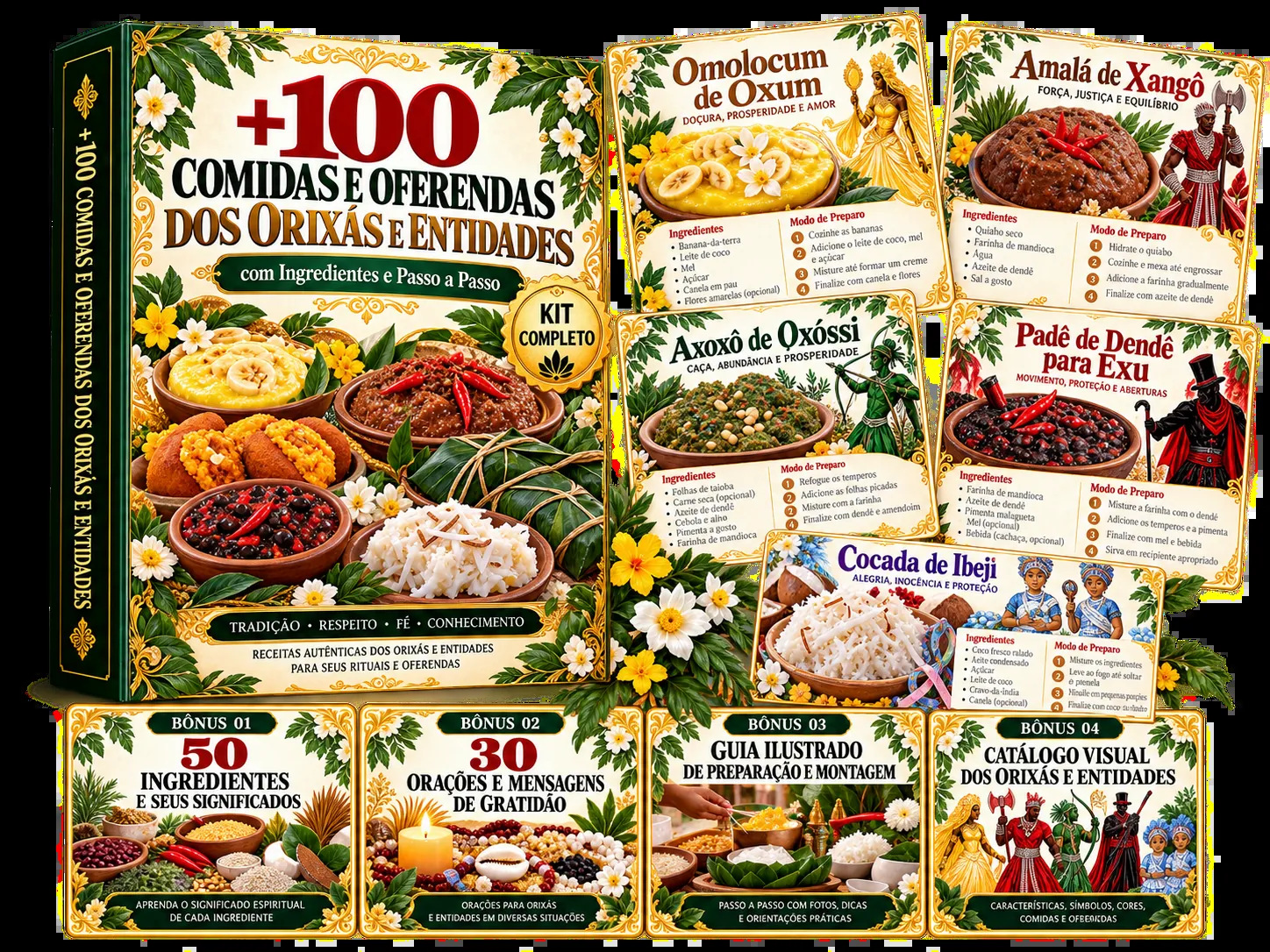 +100 Comidas e Oferendas dos Orixás 