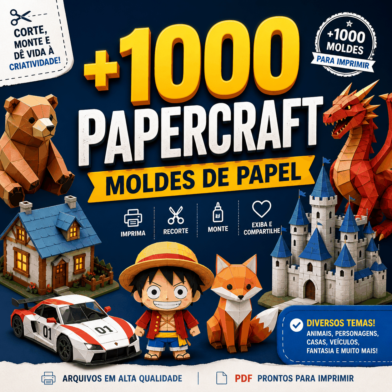 +1.000 Papercraft- Moldes de Papel