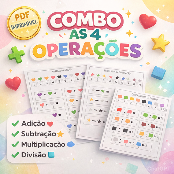 COMBO AS 4 OPERAÇÕES