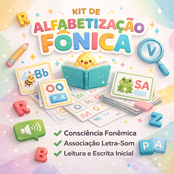 KIT DE ALFABETIZAÇÃO FÔNICA