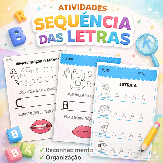 ATIVIDADES SEQUÊNCIAS DAS LETRAS