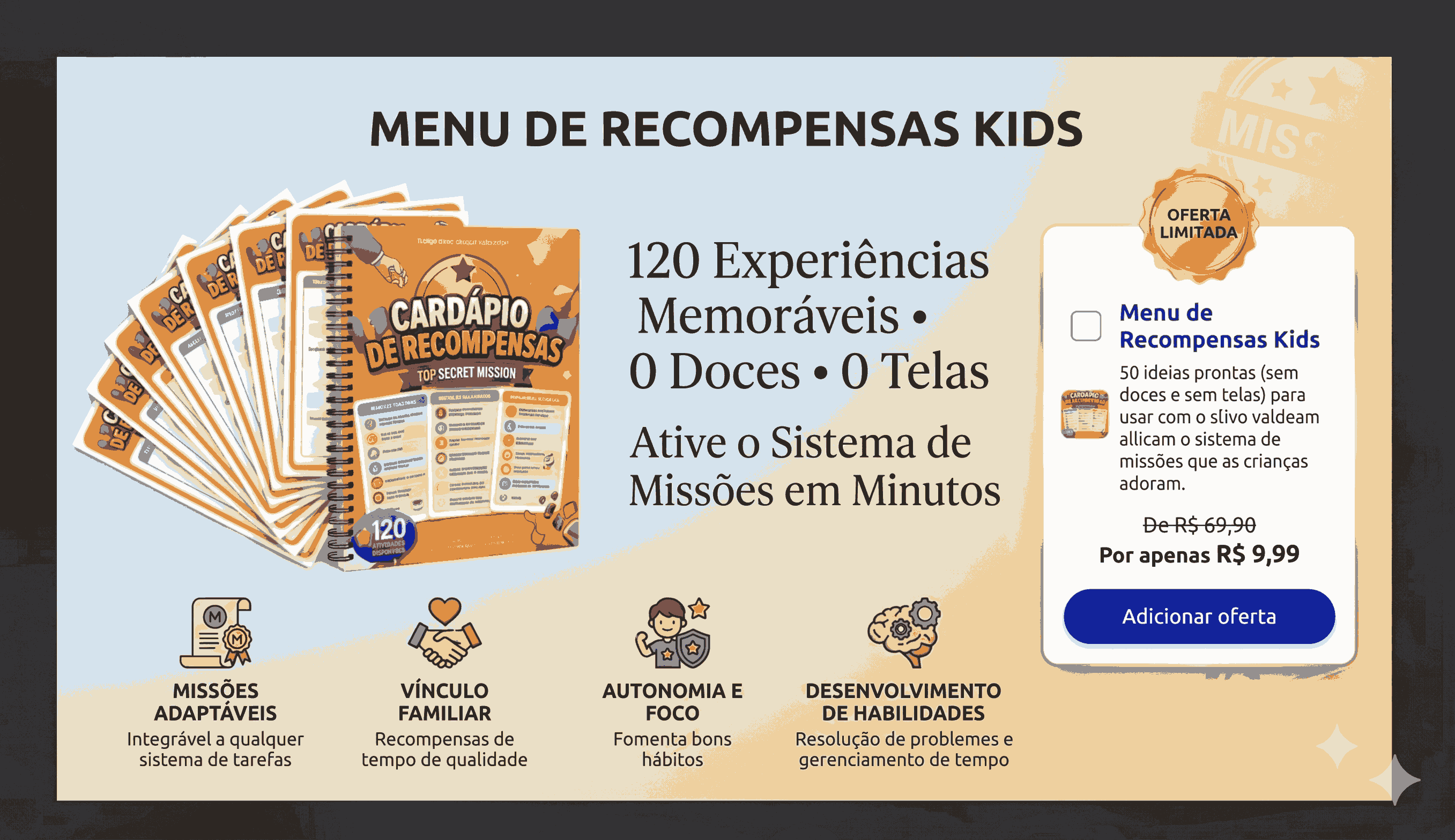 Menu de Recompensas Kids