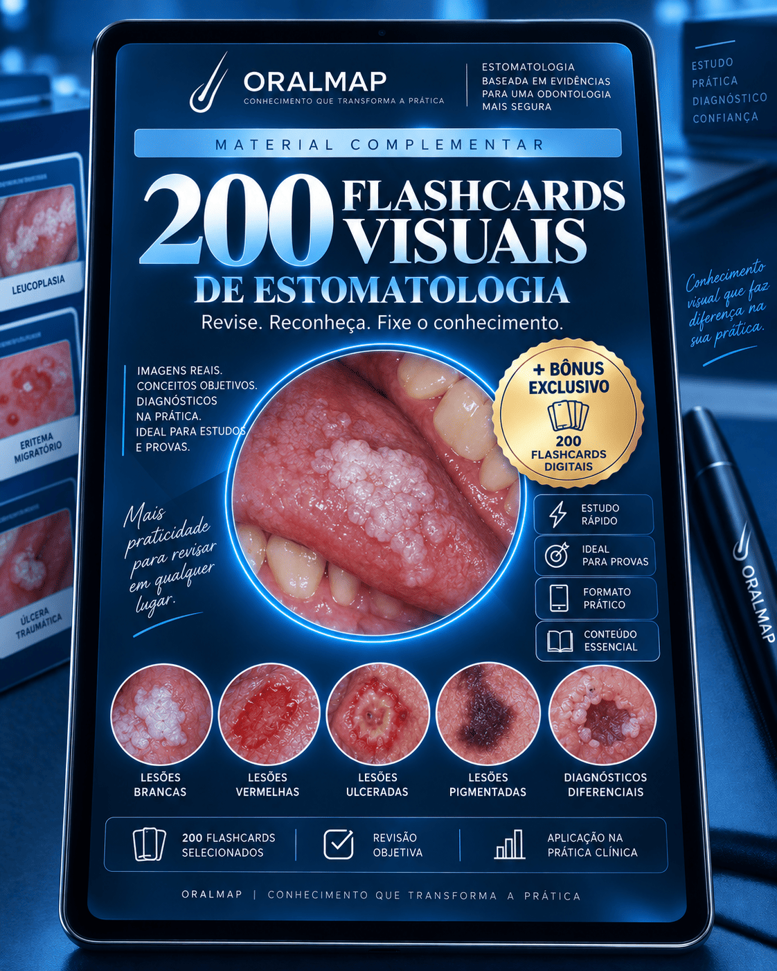 200 Flashcards Visuais de Estomatologia 