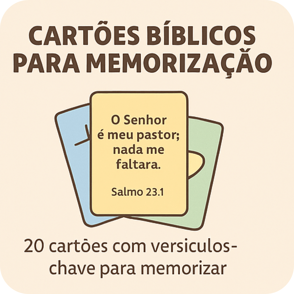 Cartões Bíblicos para Memorização