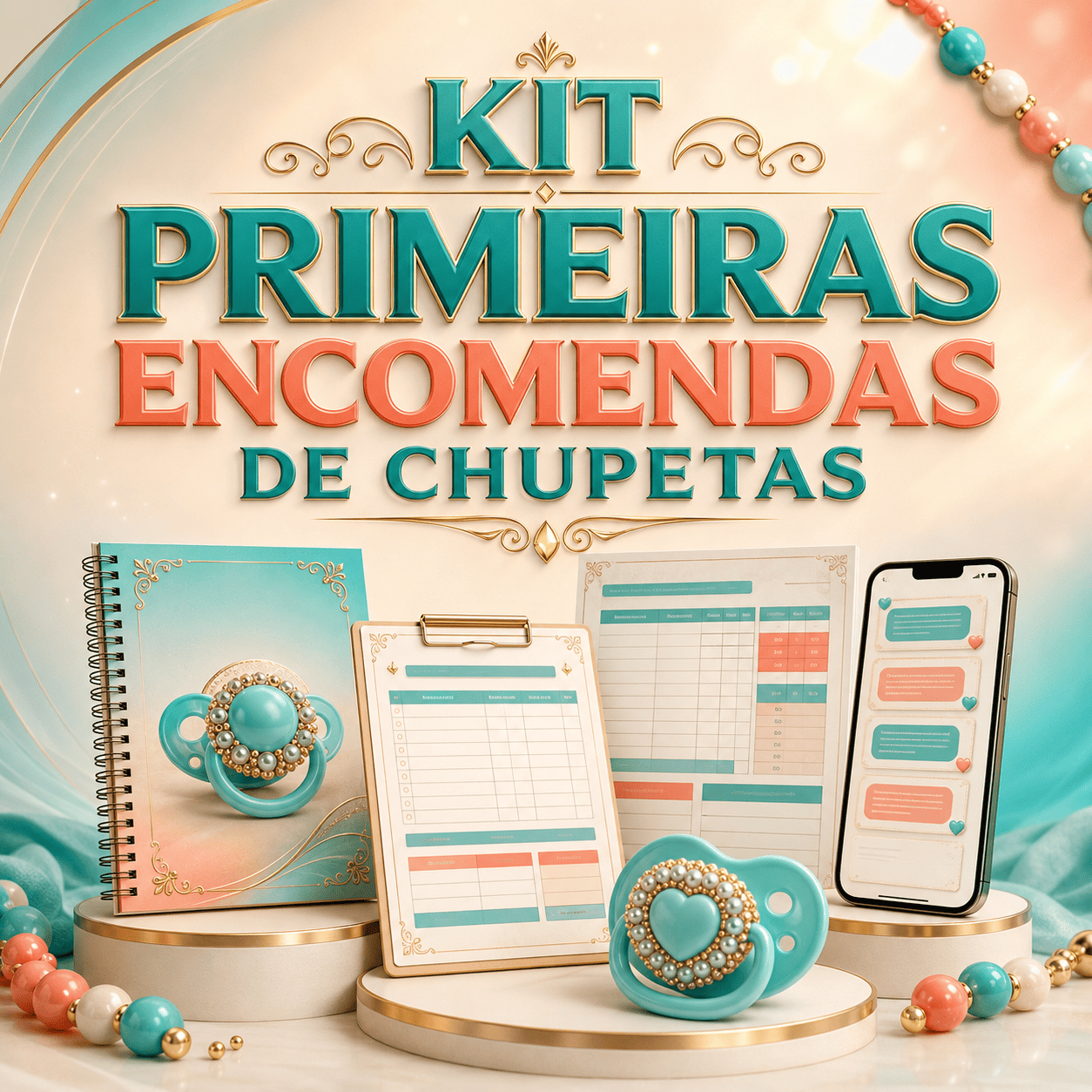 Kit Primeiras Encomendas de Chupetas
