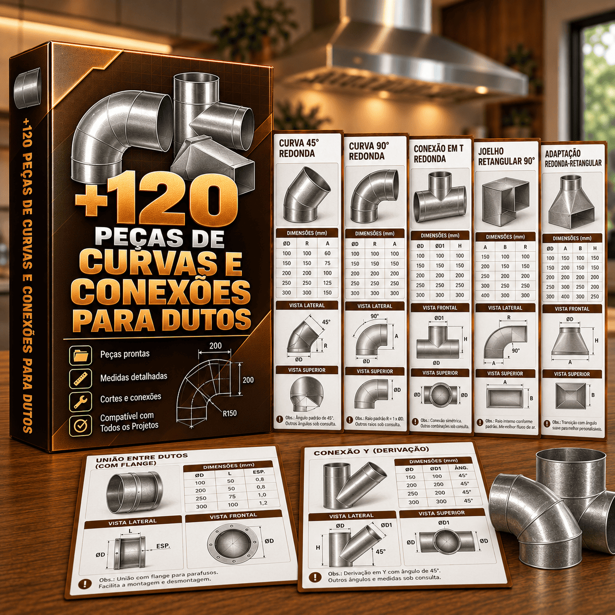 +120 Peças de Curvas e Conexões