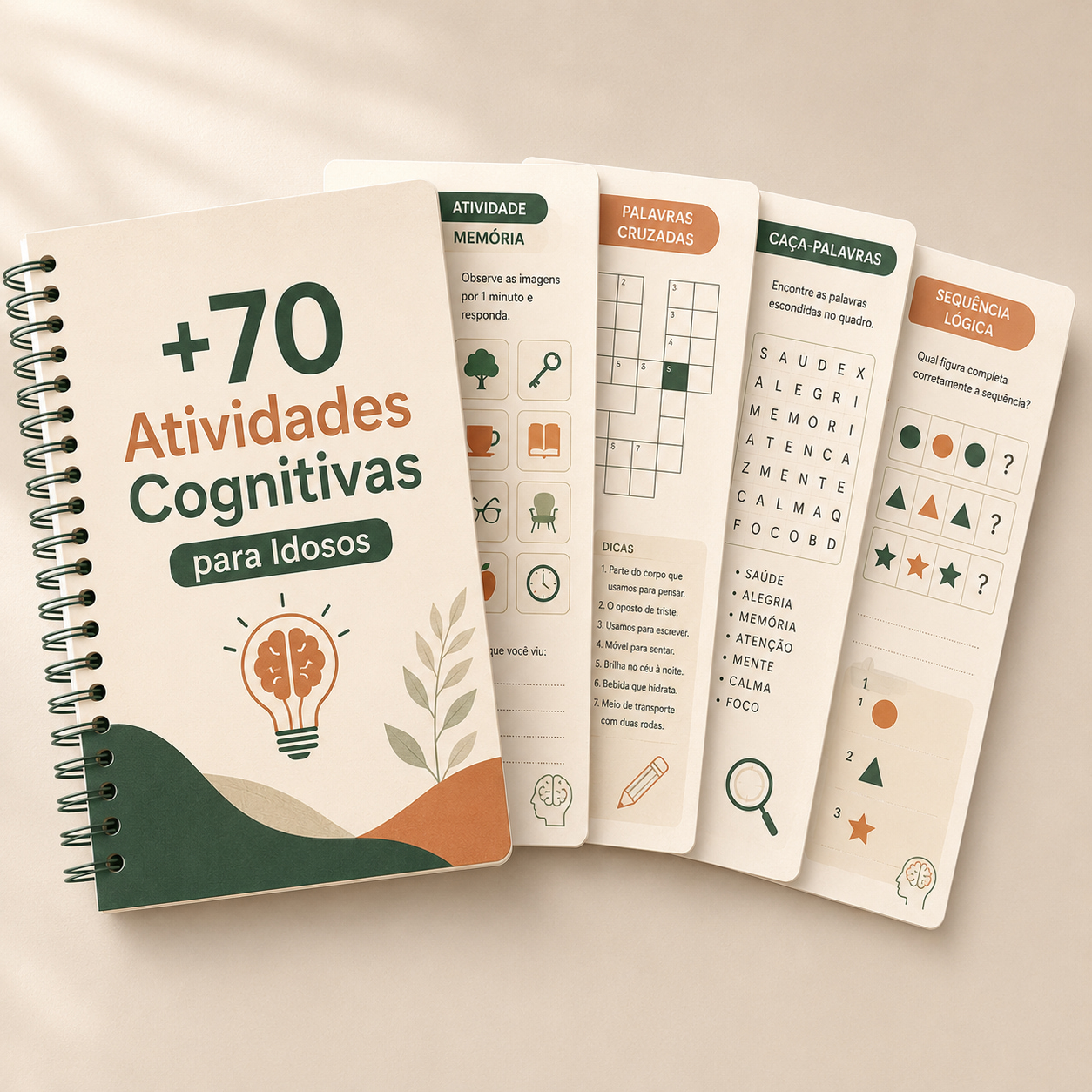 +70 Atividades Cognitivas para Idosos