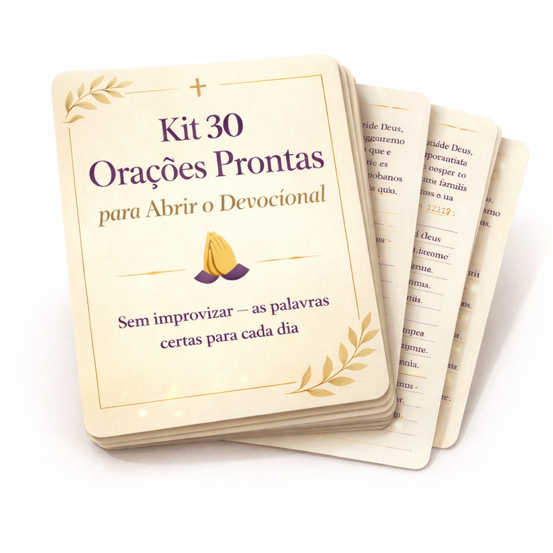 Kit 30 Orações Prontas para o Devocional