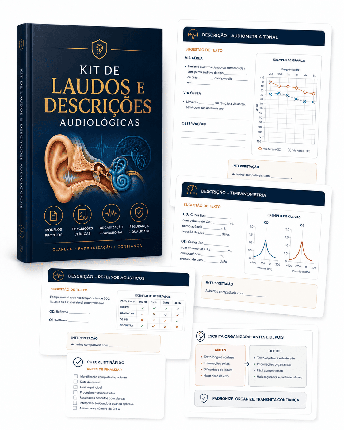 Kit de Laudos e Descrições Audiológicas