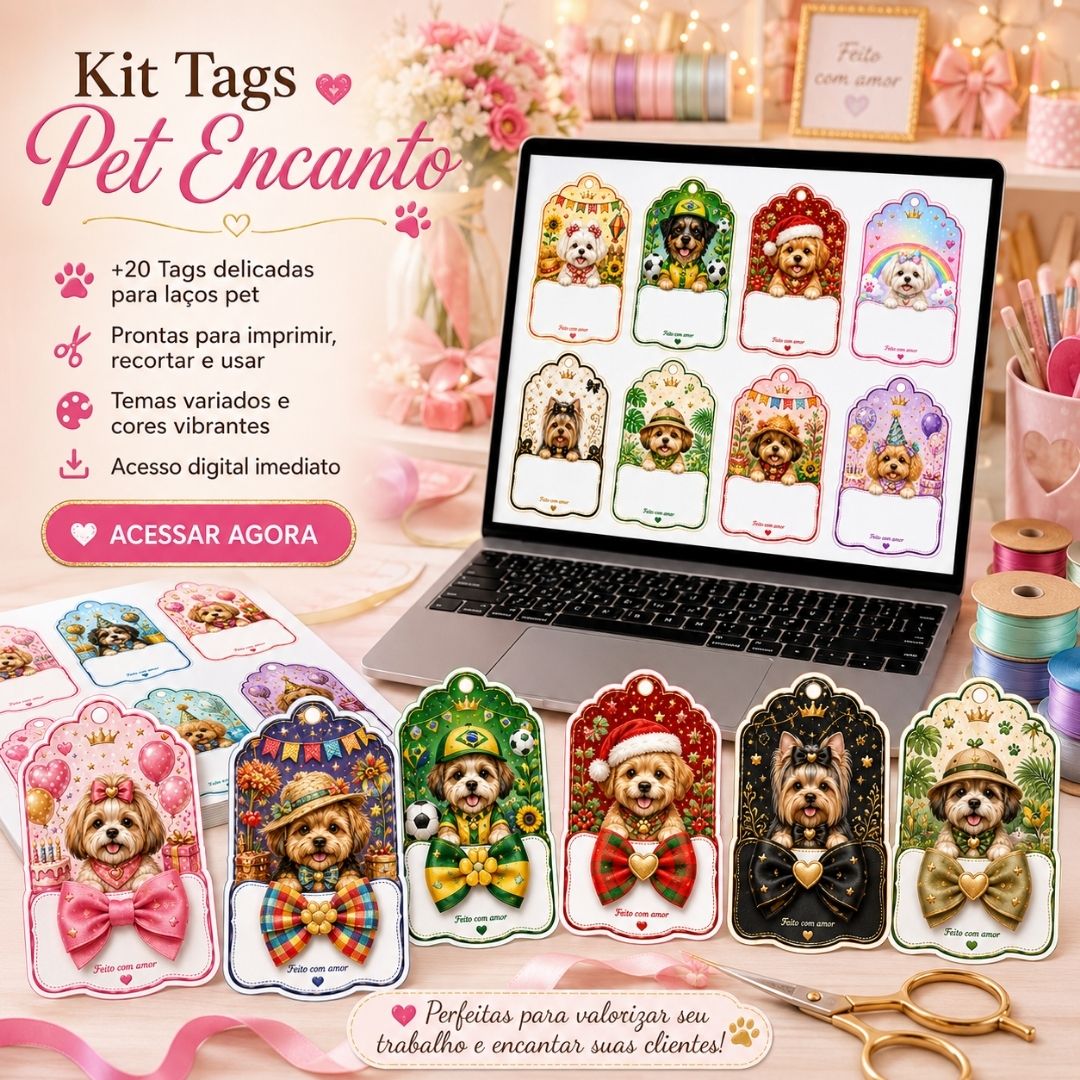 Kit Tags Pet Encanto
