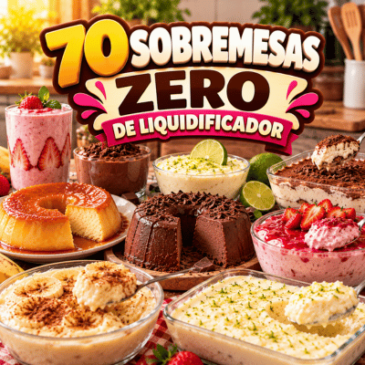 70 Sobremesas Zero de Liquidificador