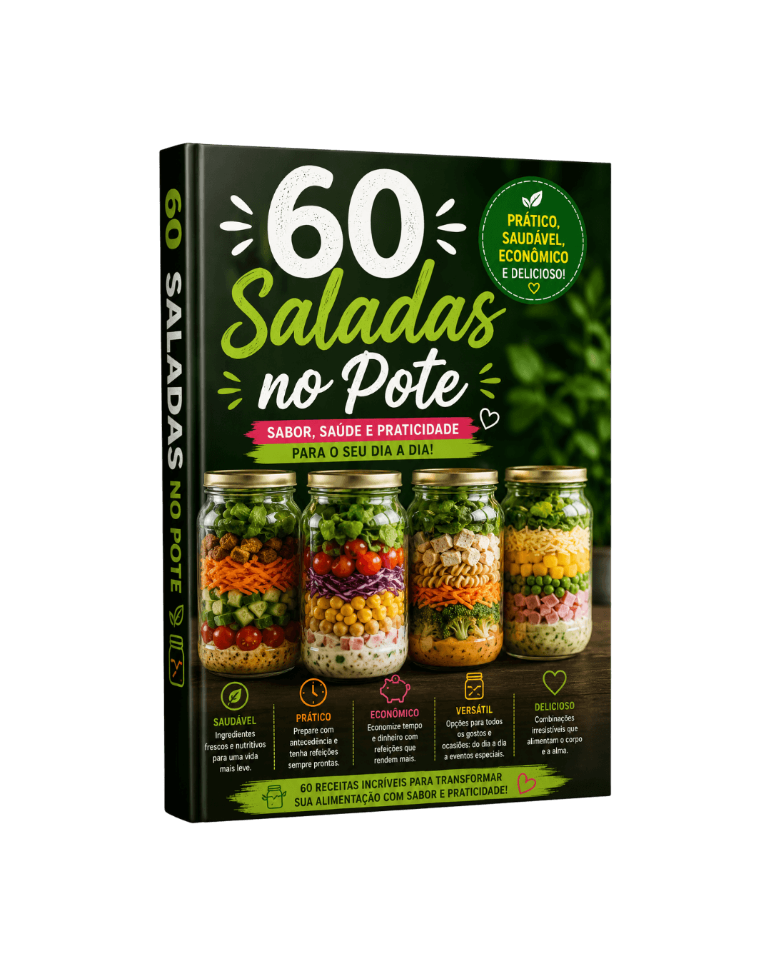 +60 Saladas no Pote Fitness