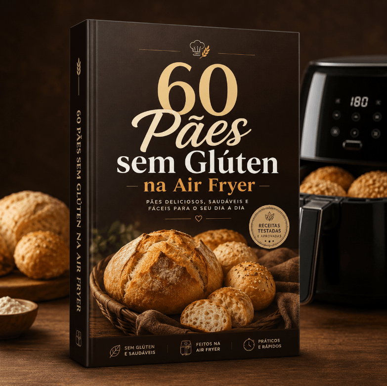 60 Pães sem Glúten na Air Fryer