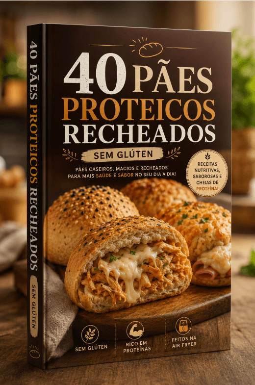 40 Pães Proteicos Recheados sem Glúten