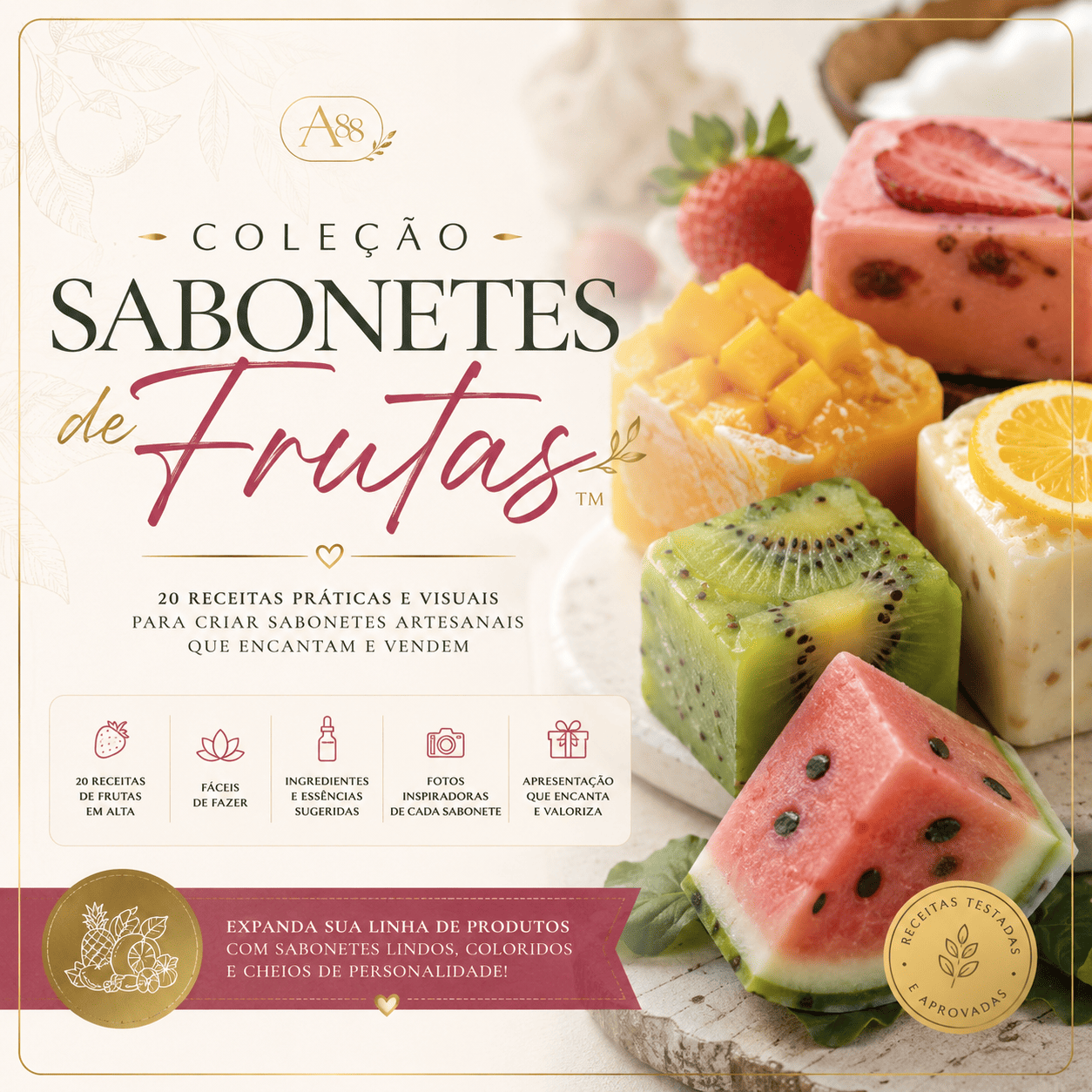 🍓 Coleção Sabonetes de Frutas™