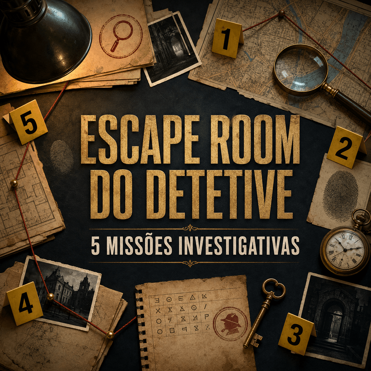 Escape Room: 5 Missões Investigativas