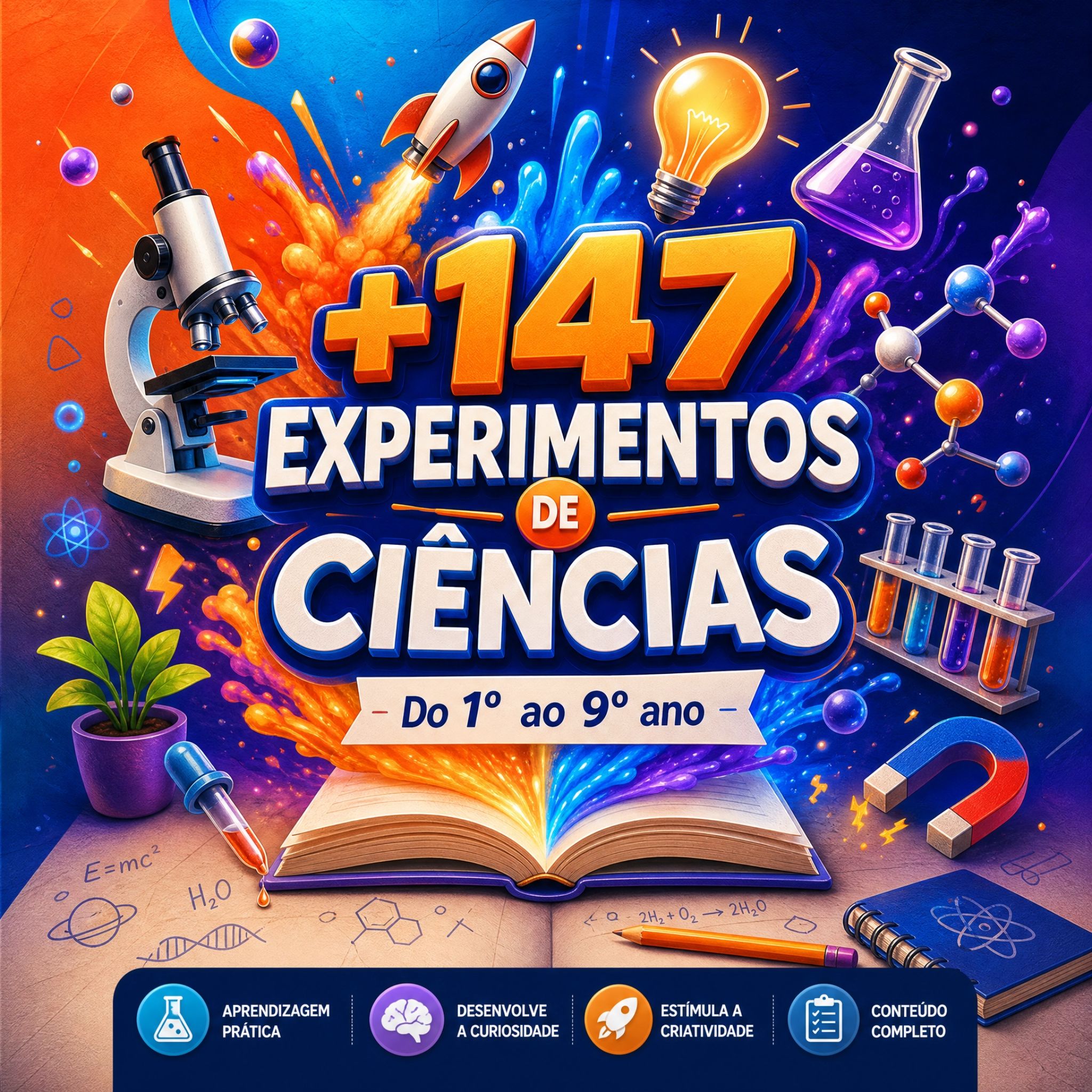 +147 Experimentos de Ciências