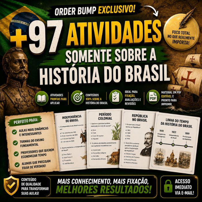 +97 Atividades da História do Brasil